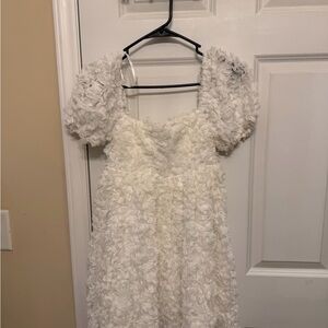 White cocktail dress